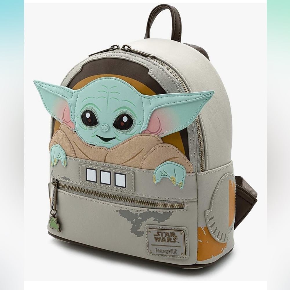 Loungefly Star Wars Baby Yoda The Mandalorian Women’s Double Strap Shoulder Bag